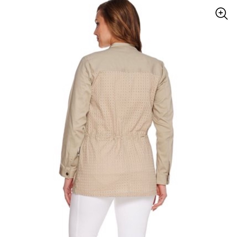 Linea women’s Anorak Jacket Eyelet Lace Medium - Picture 5 of 8